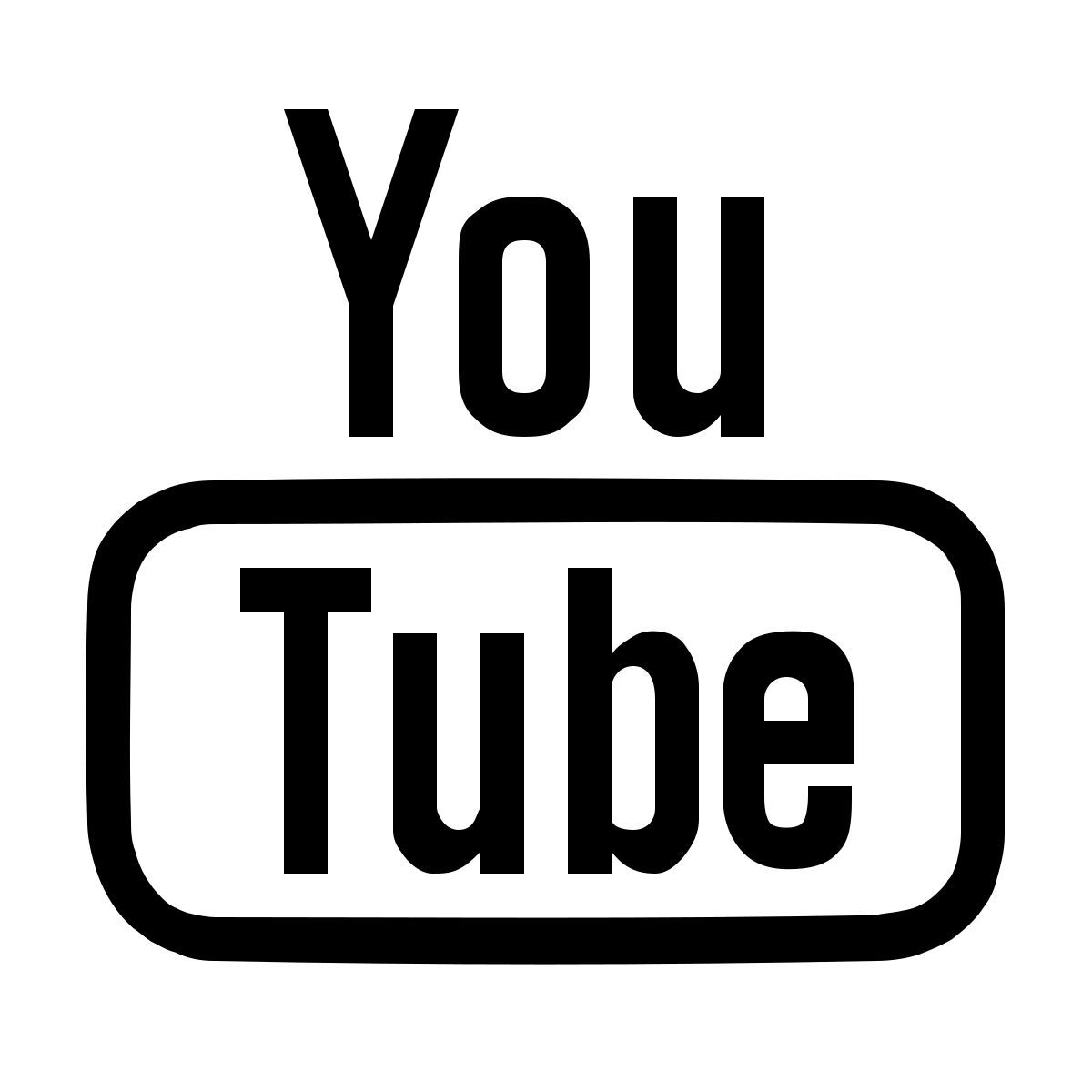 ios 17 outlined style youtube icon