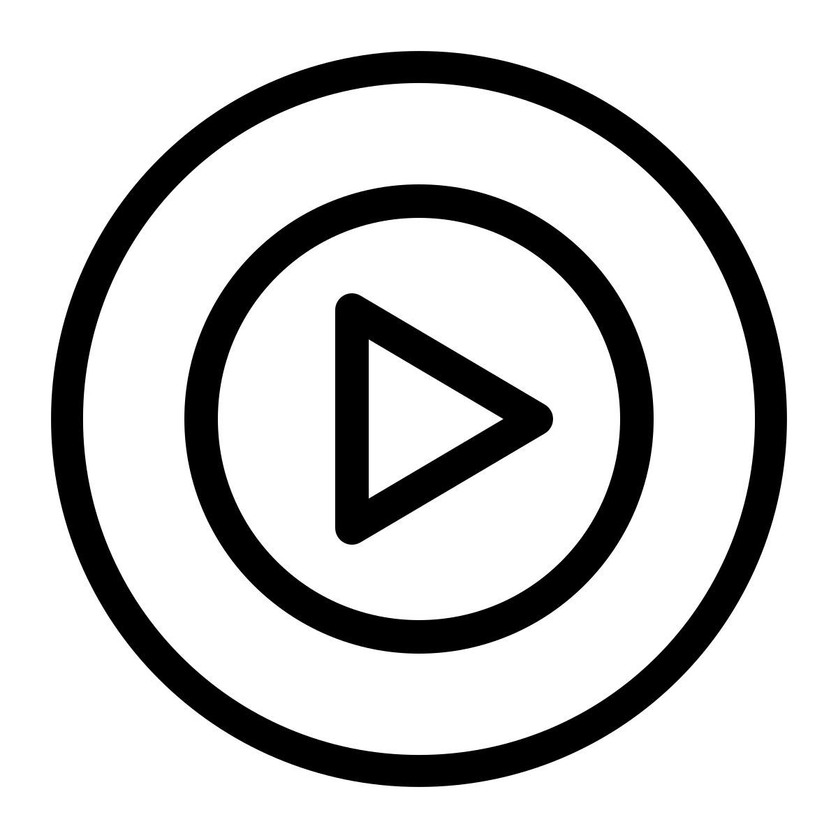 ios 17 outlined style música de youtube icon