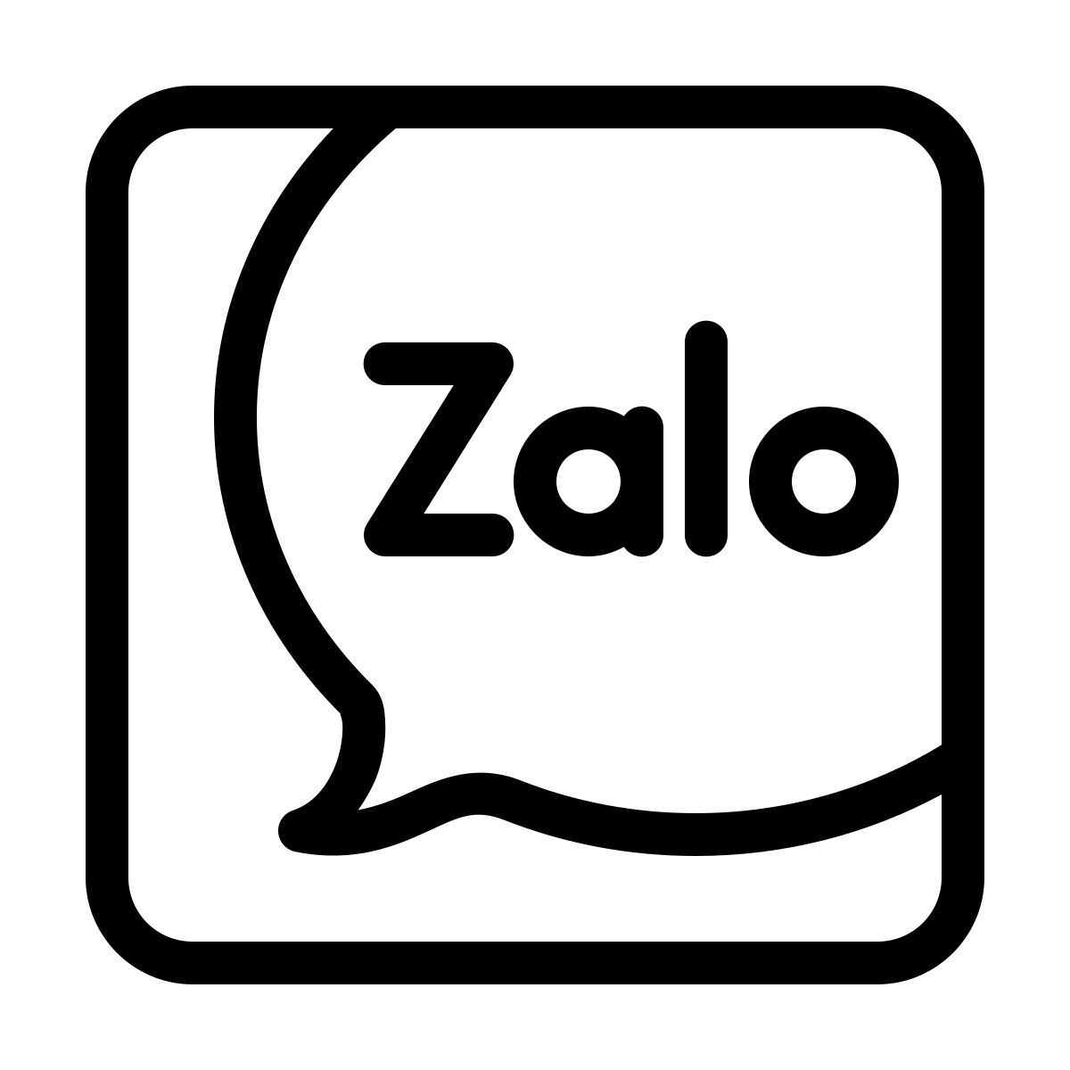 ios 17 outlined style zalo icon