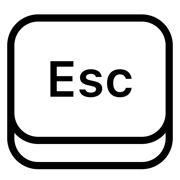 Где находится кнопка esc Escape from Illustrations & Images in PNG, SVG