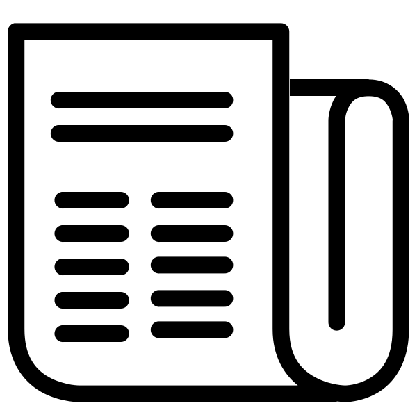 News Icon In Ios Style