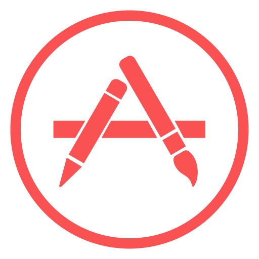 App Store Logo Red