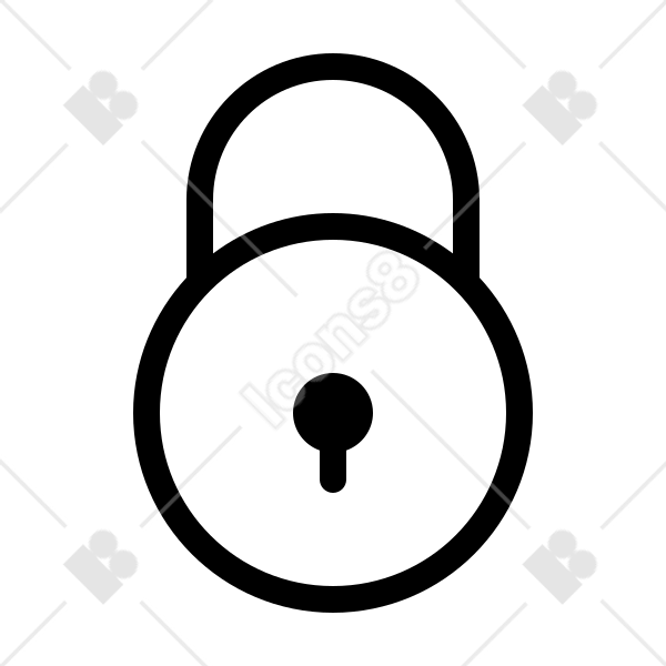 White Lock Icon Png