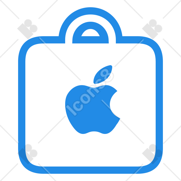 store app icon apple shopping bag icon