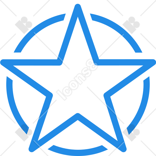 blue star icon png