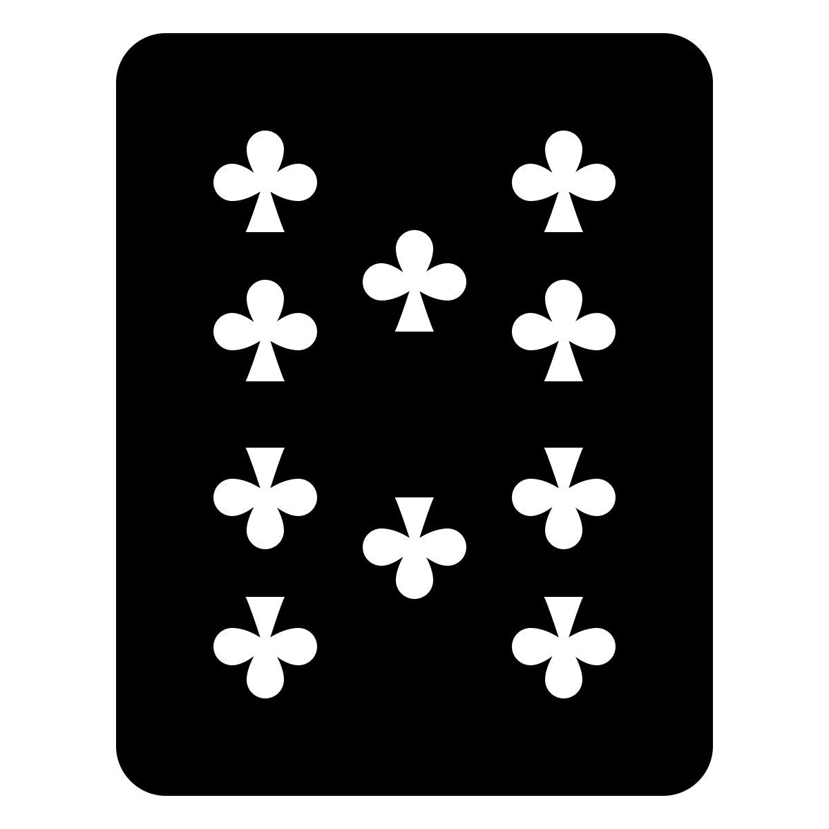 ios 17 filled style 10 of clubs icon