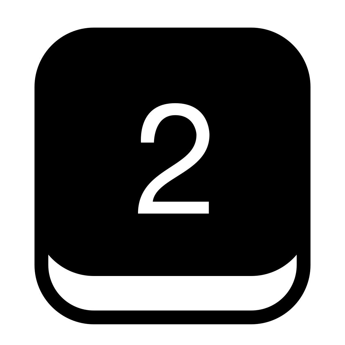 ios 17 filled style 2键 icon