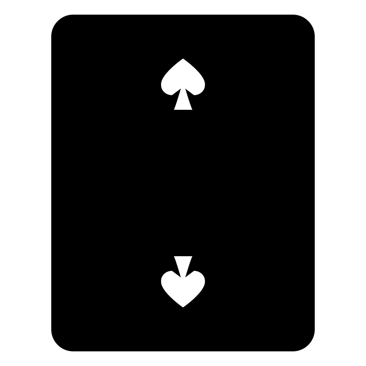 ios 17 filled style 黑桃2 icon