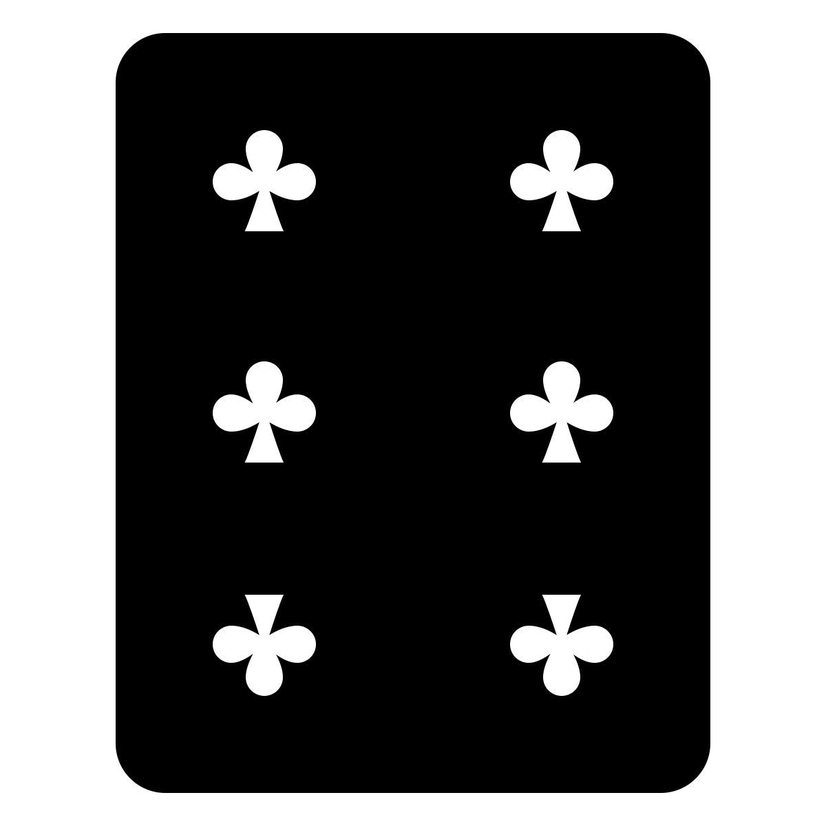 ios 17 filled style 6 de tréboles icon