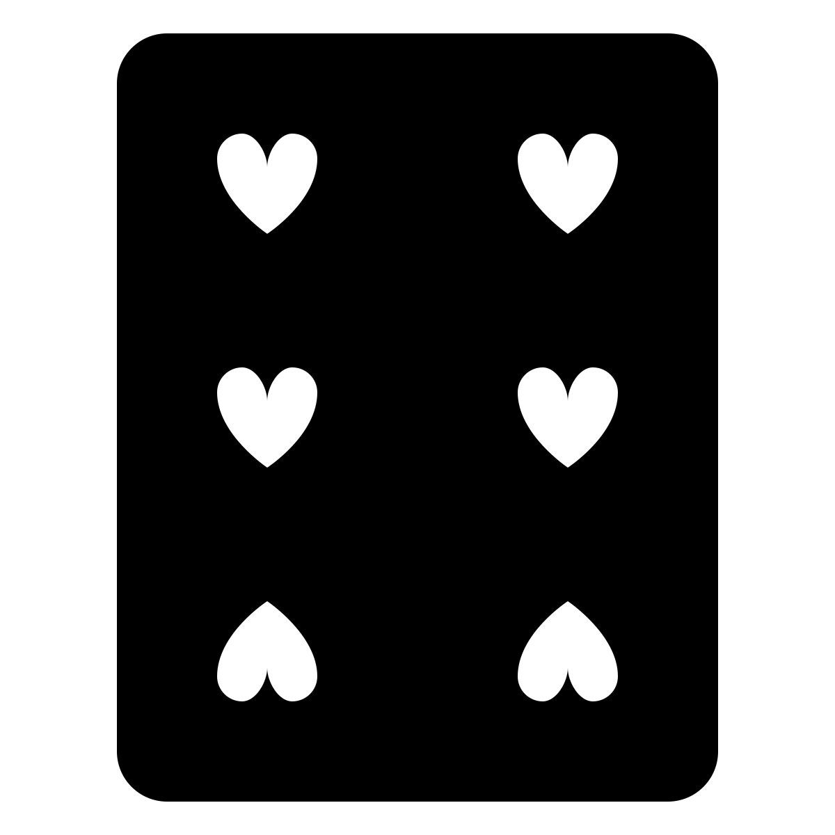 ios 17 filled style 6 de corazones icon