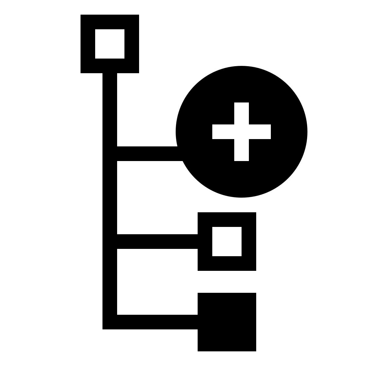 ios 17 filled style add subnode icon