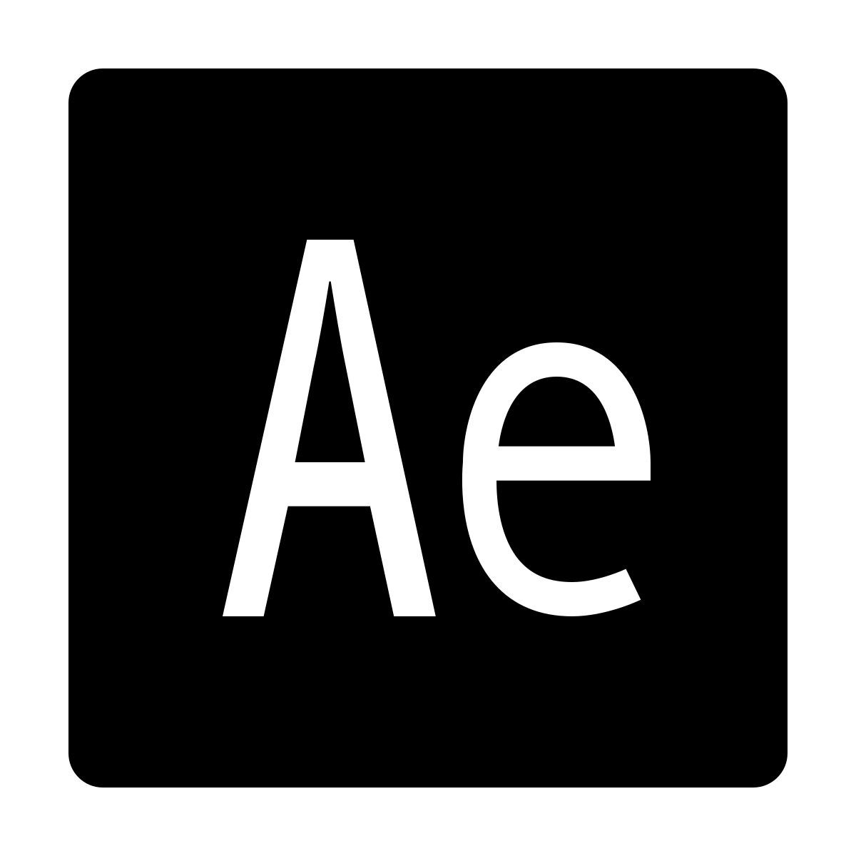 ios 17 filled style adobe after effects icon