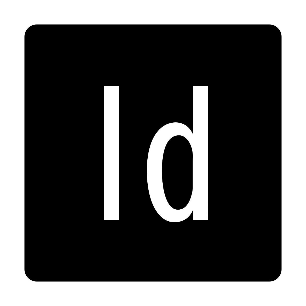 ios 17 filled style adobe indesign icon