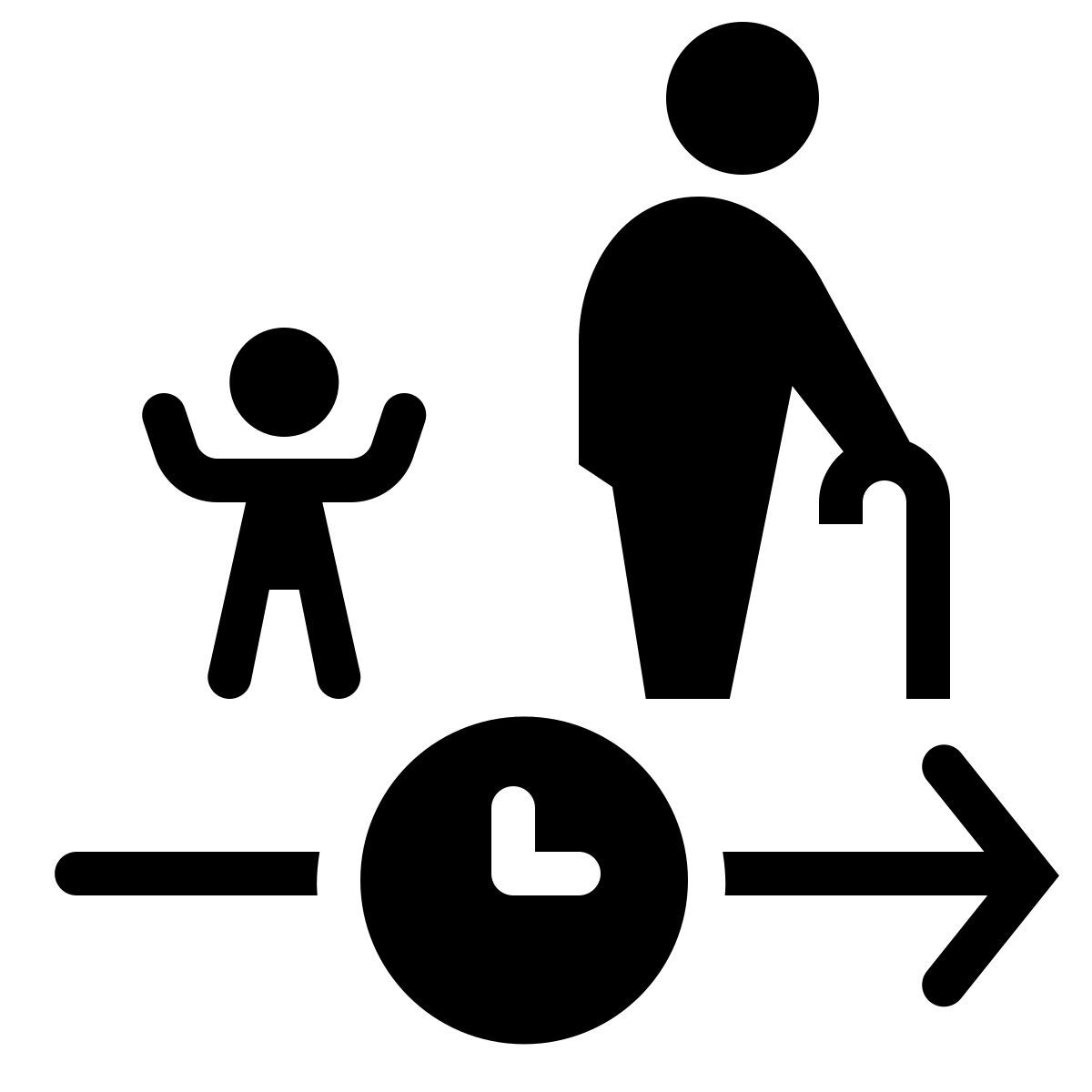 ios 17 filled style cronologia dell'età icon