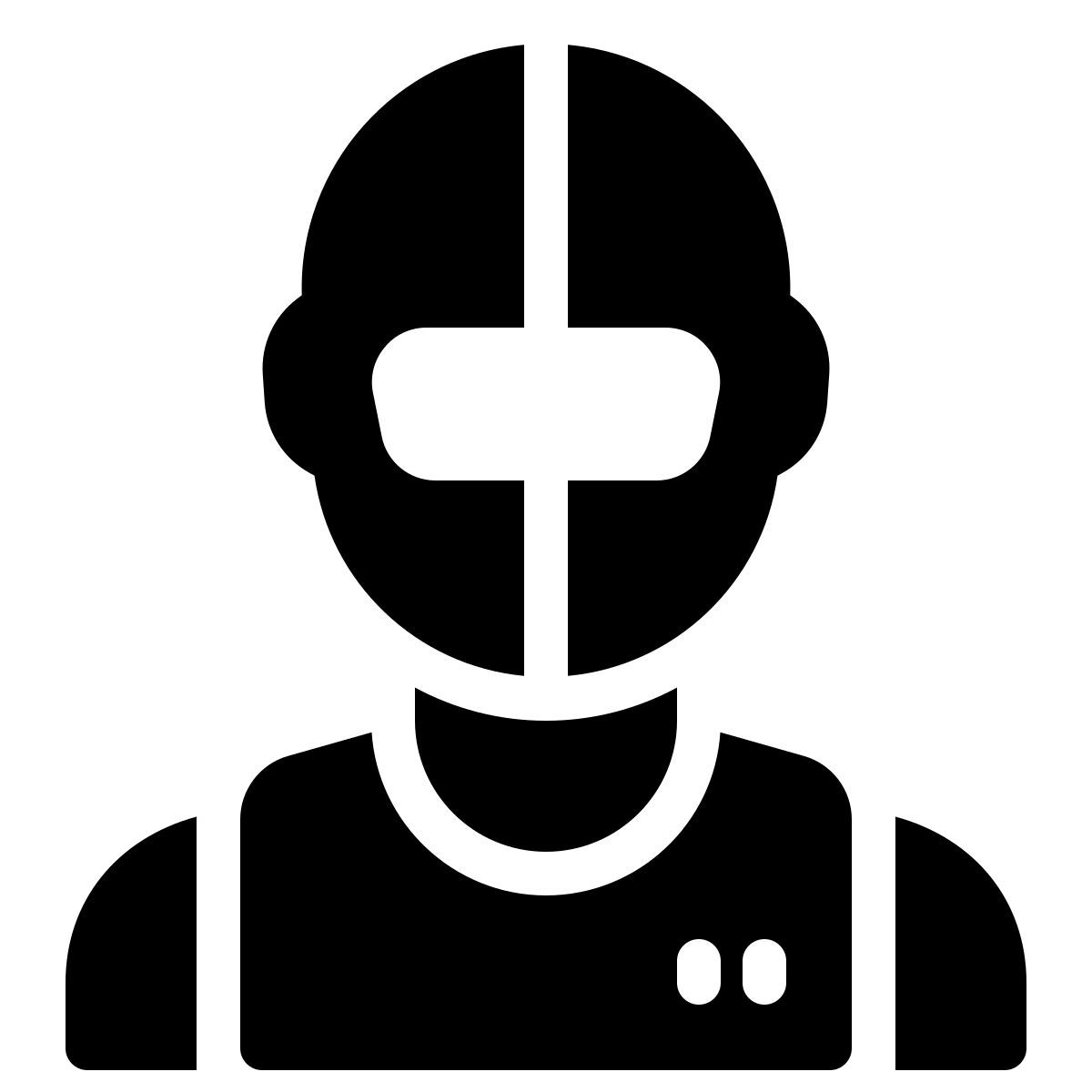 ios 17 filled style 机器人 icon