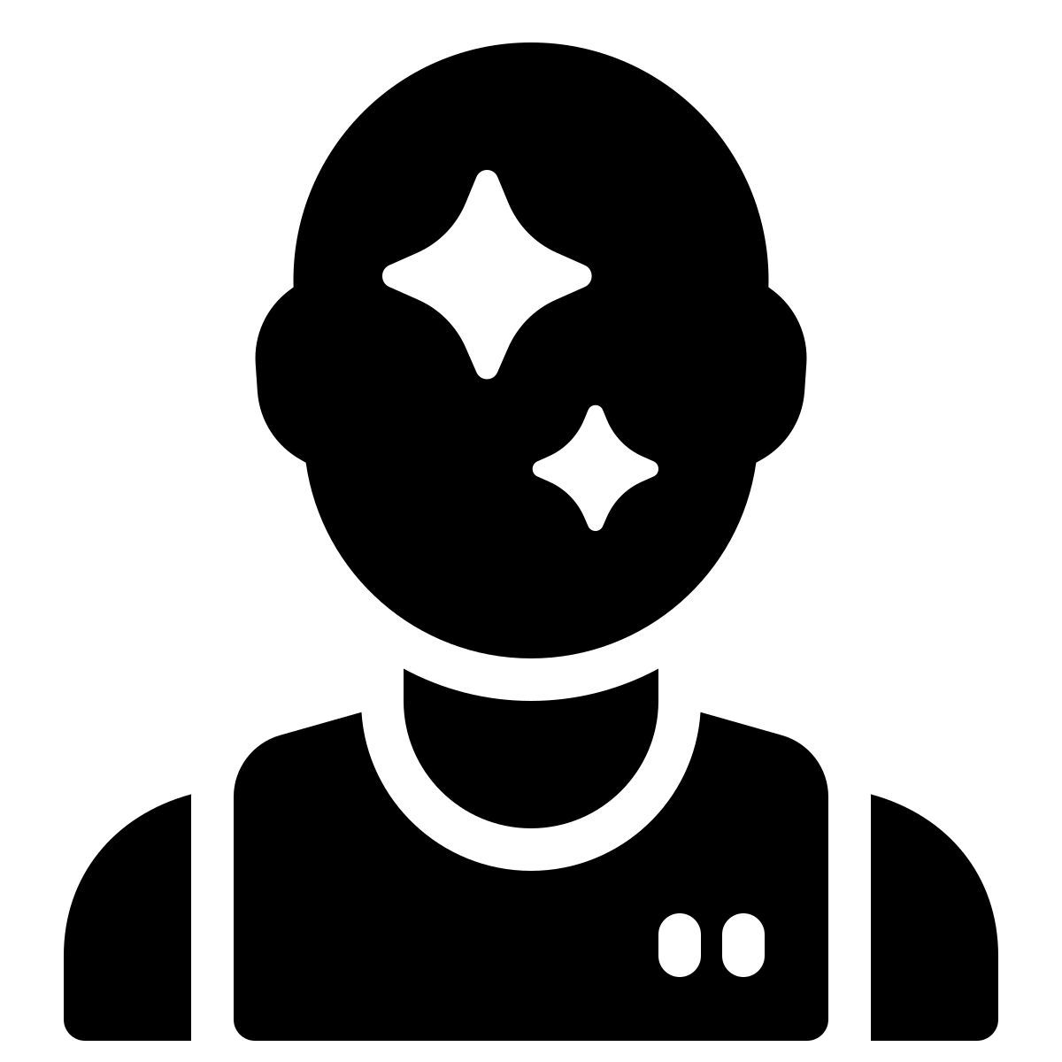 ios 17 filled style 机器人 icon