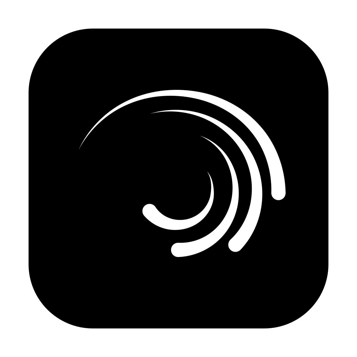 ios 17 filled style movimento di discesa icon