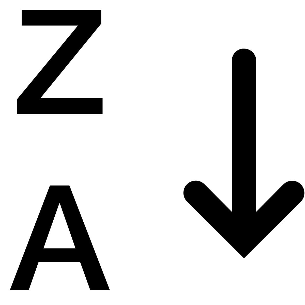 ios 17 filled style alphabetical sorting 2 icon