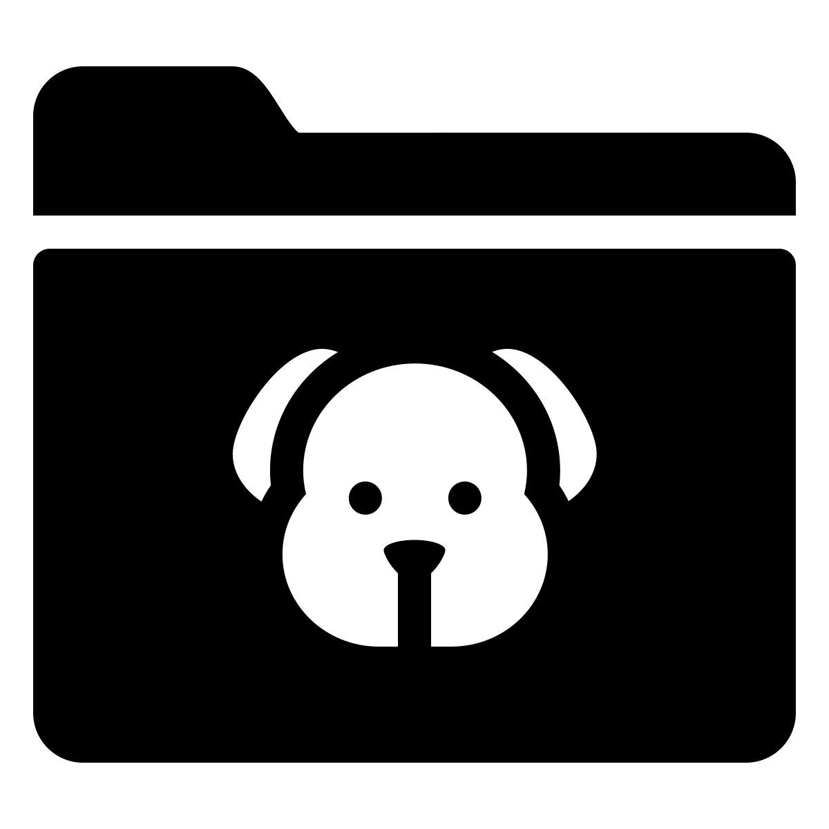 ios 17 filled style 动物文件夹 icon