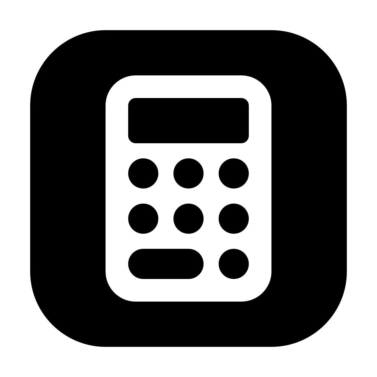 ios 17 filled style 苹果计算器 icon