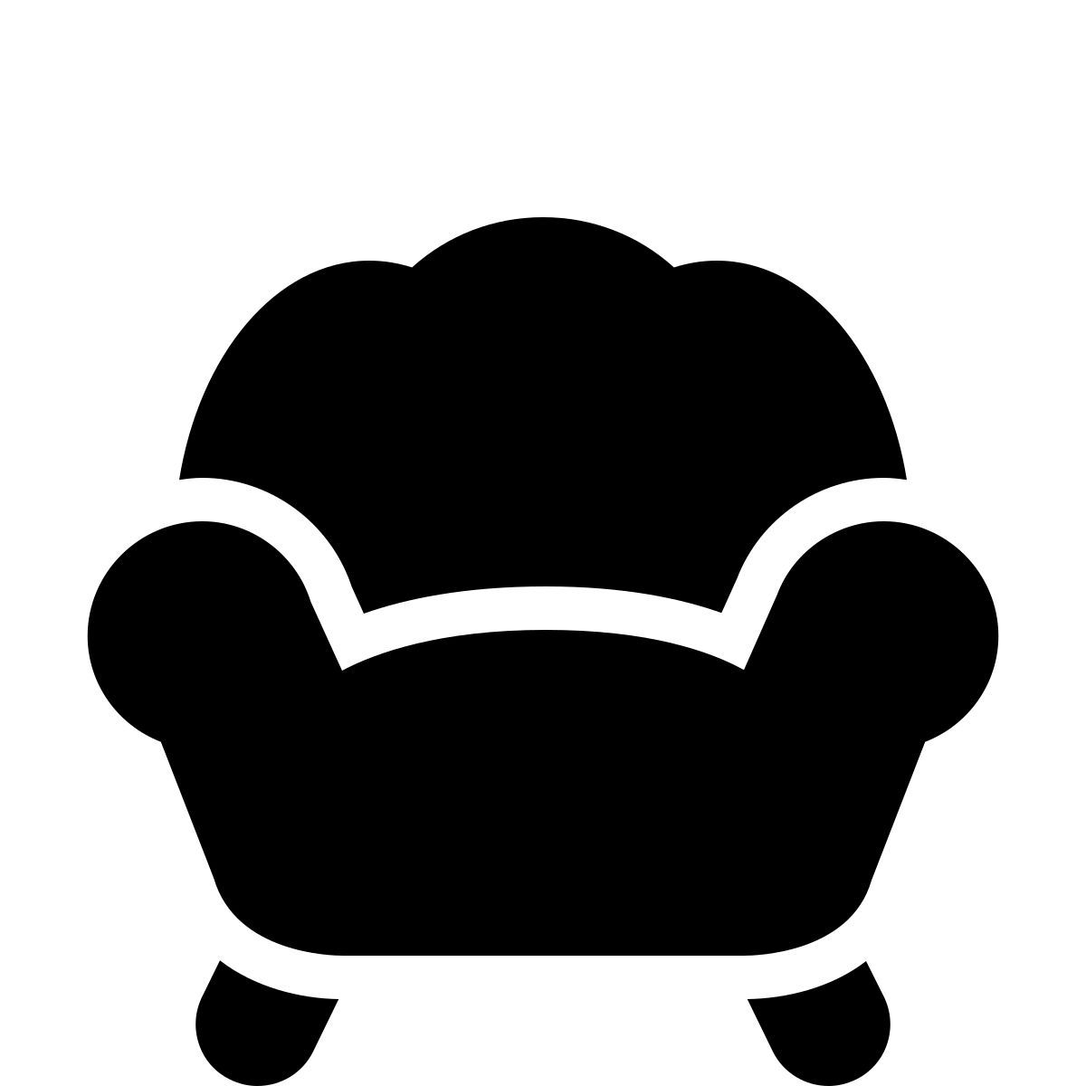 ios 17 filled style fauteuil icon