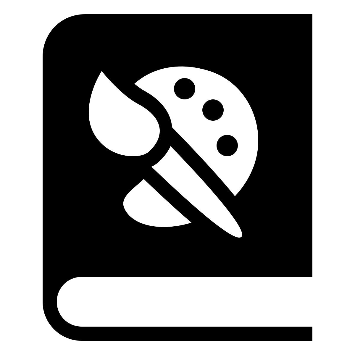 ios 17 filled style libro d'arte icon