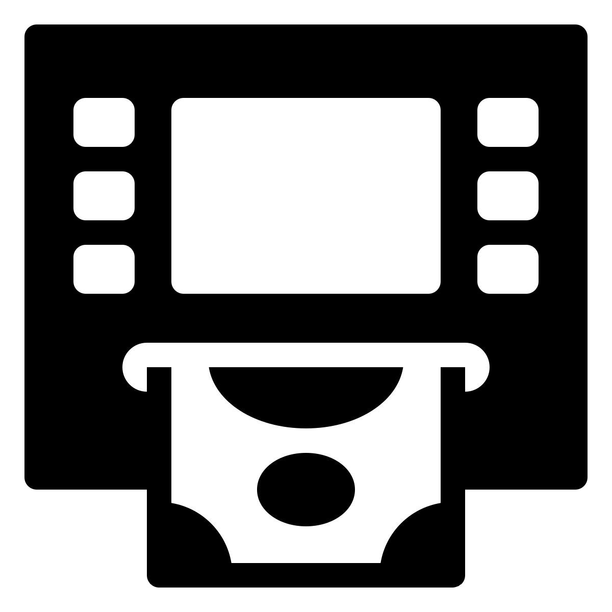 ios 17 filled style 自动取款机 icon