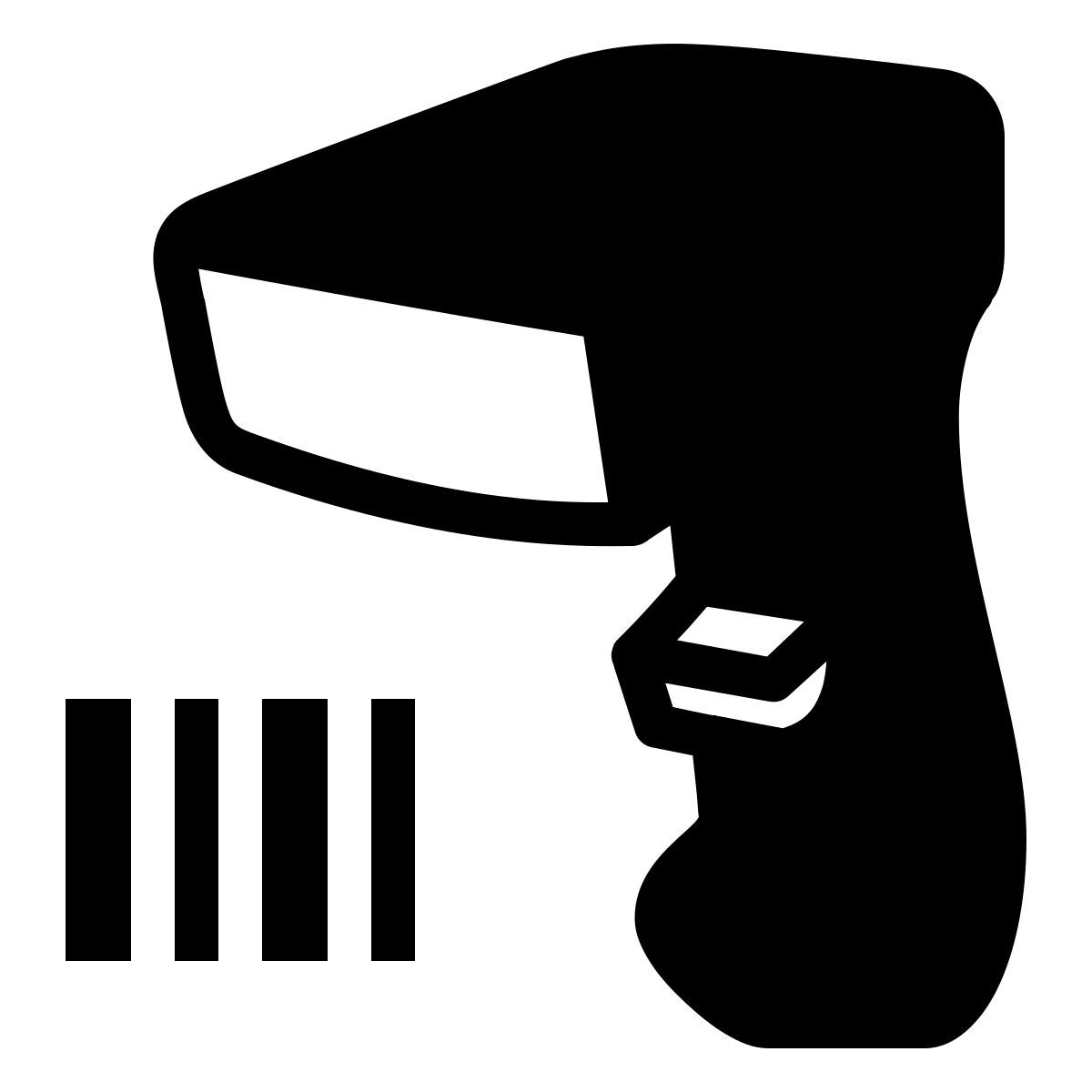 ios 17 filled style escáner de código de barras 2 filled icon