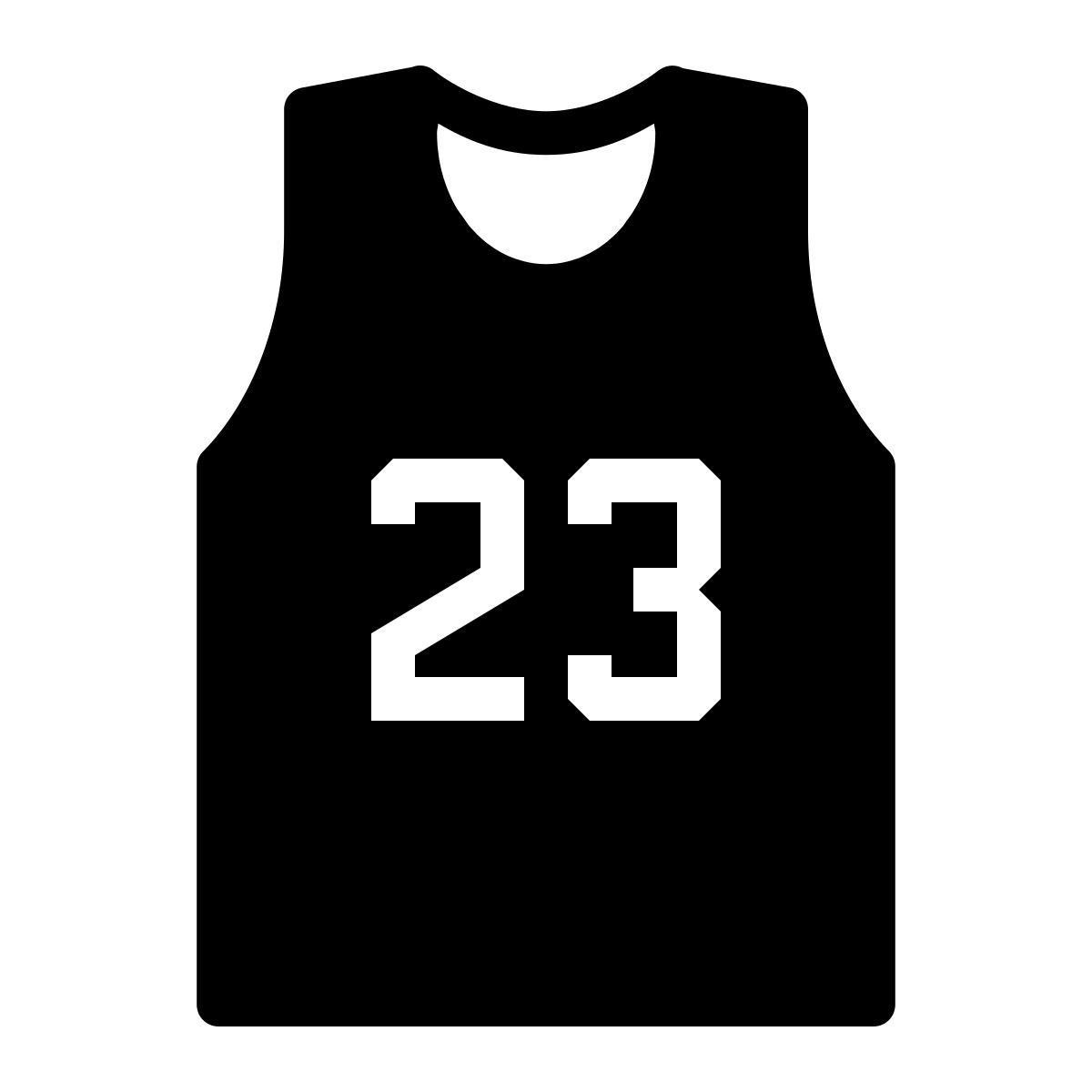 ios 17 filled style basketball jersey icon