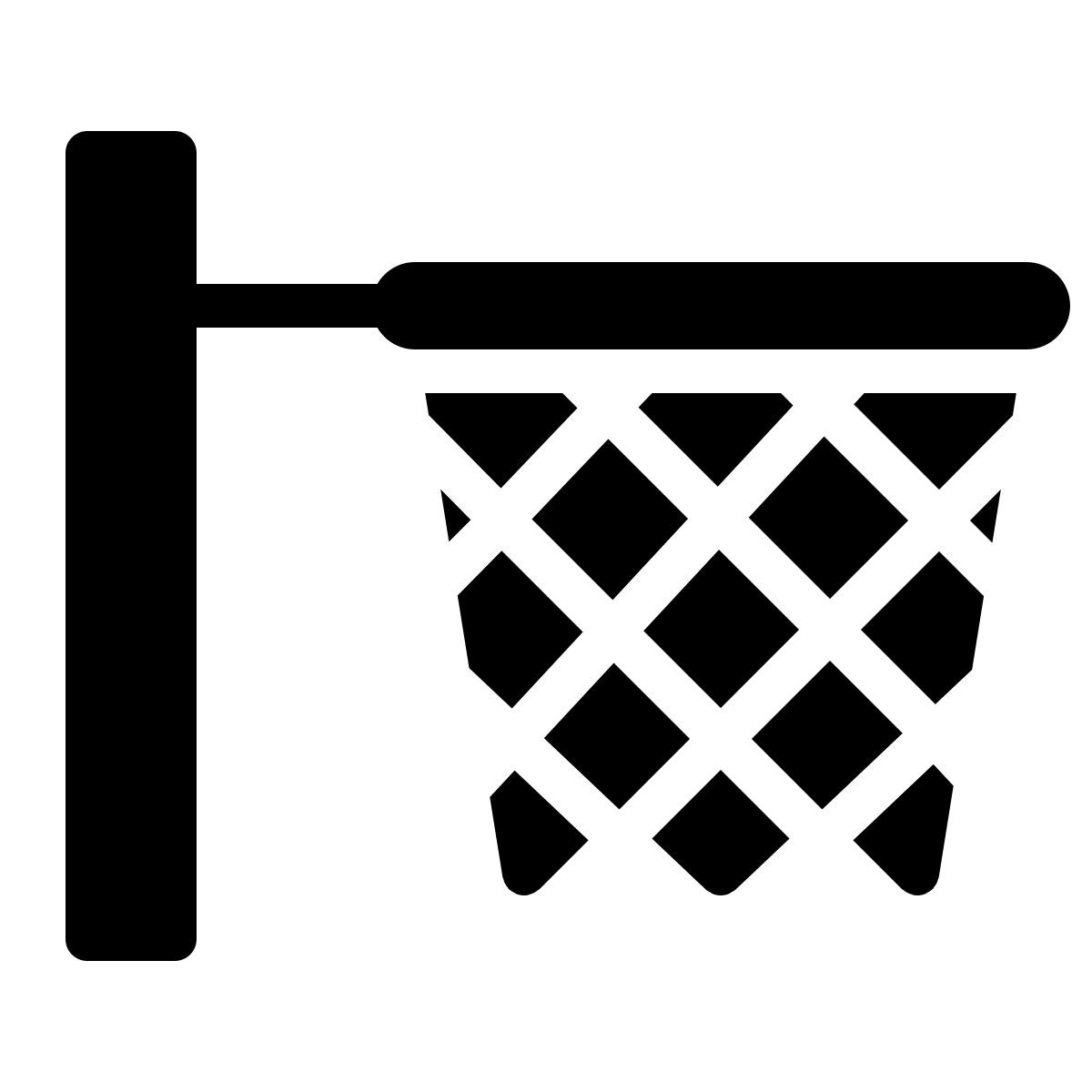 ios 17 filled style basketball net icon