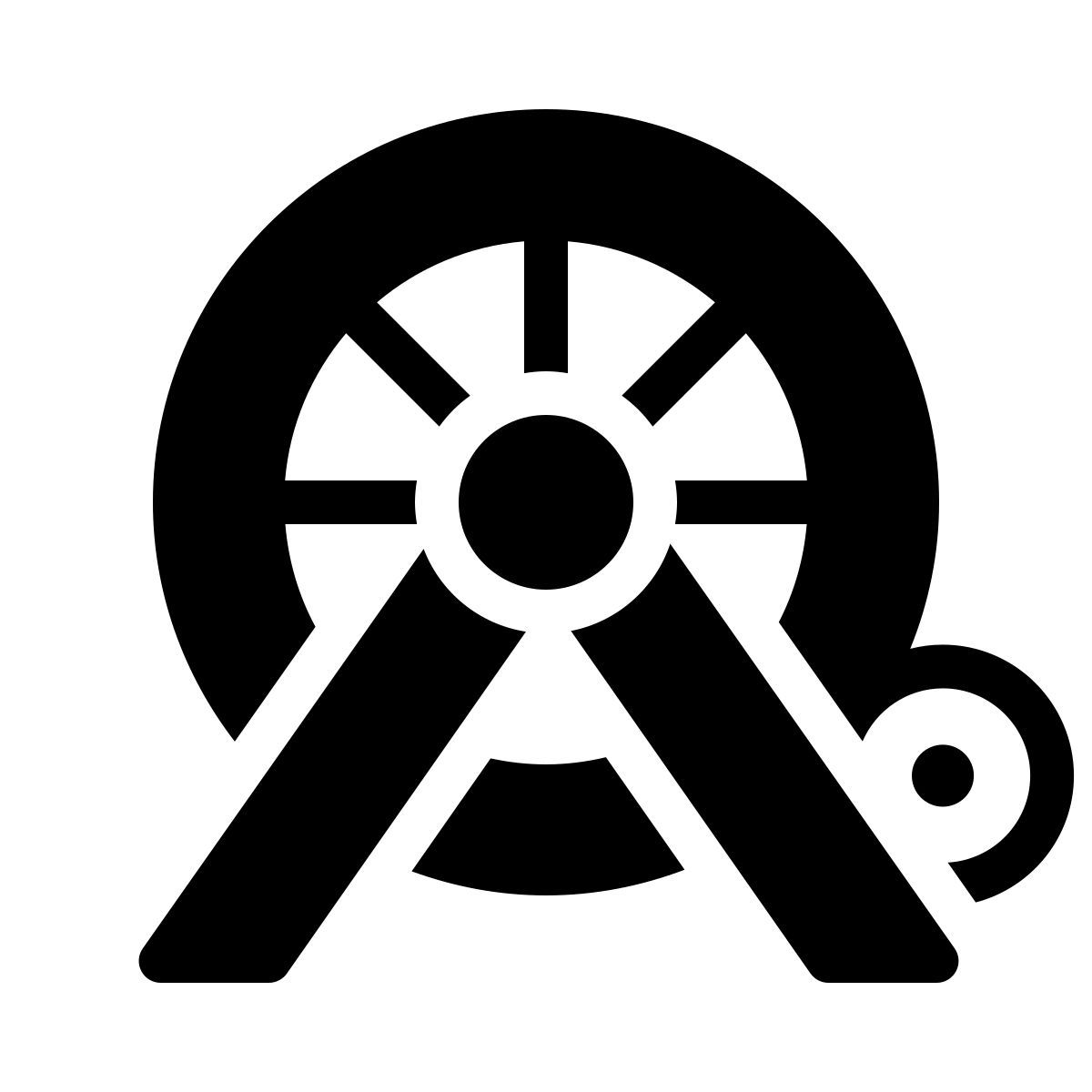 ios 17 filled style fahrradtrainer icon