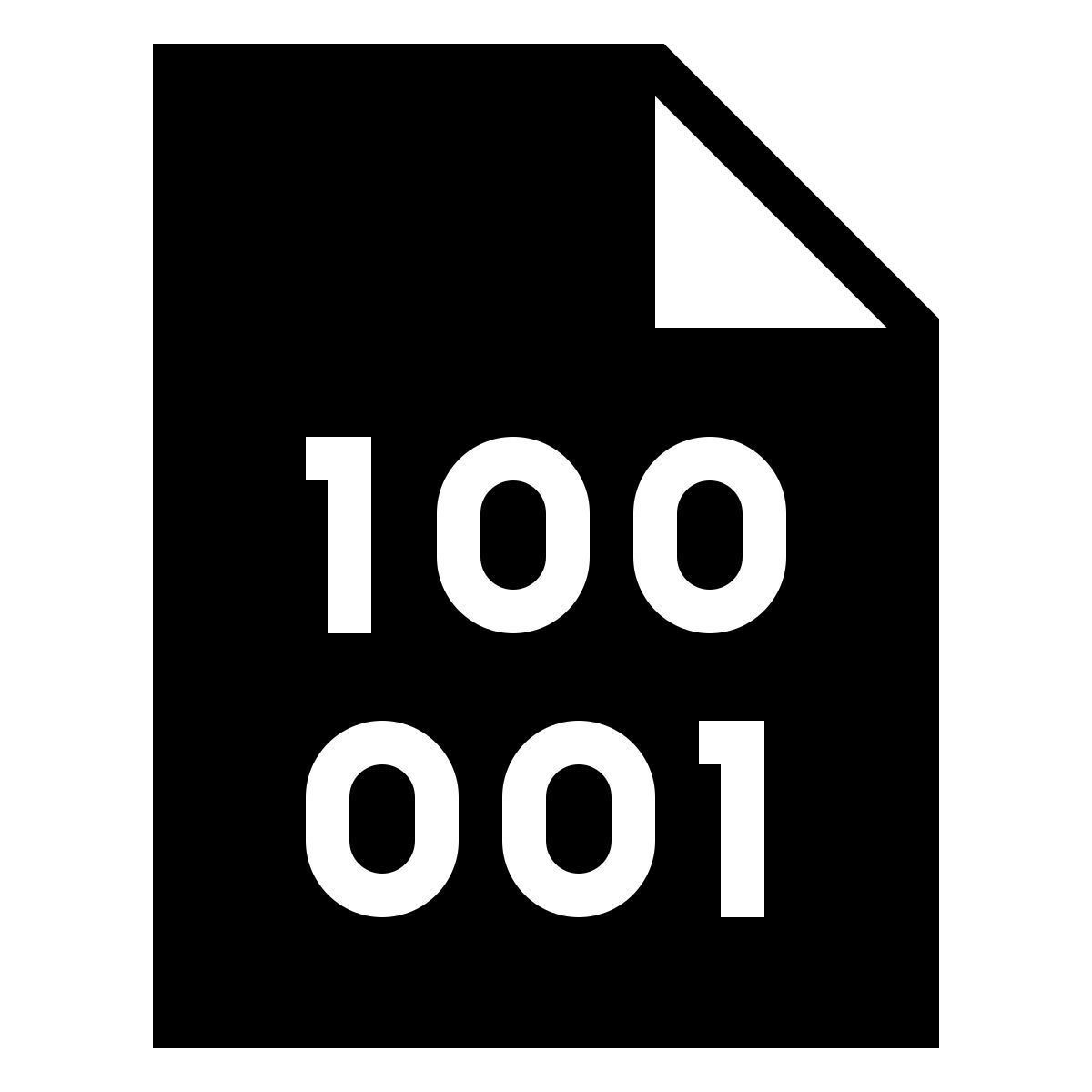 ios 17 filled style 바이너리 파일 icon