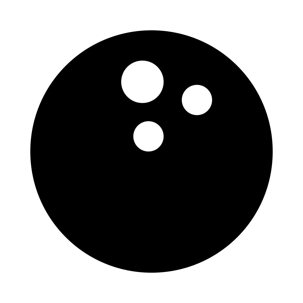 ios 17 filled style bowling ball icon