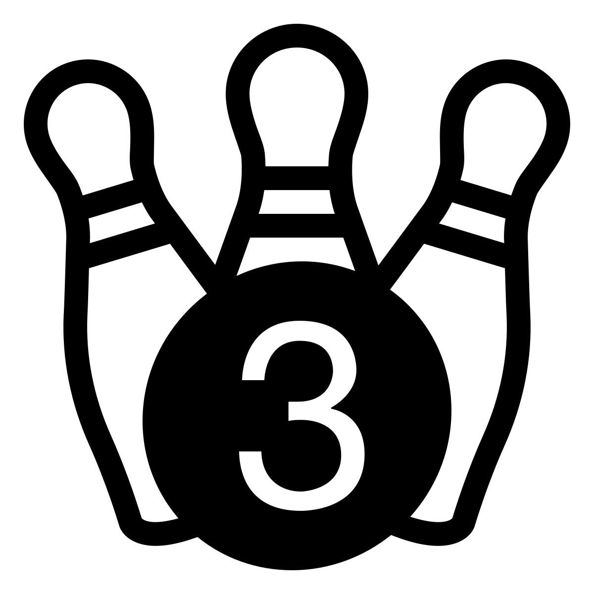 ios 17 filled style bowling turkey icon