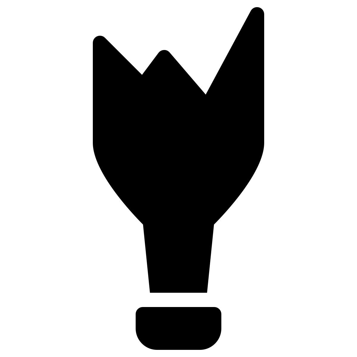 ios 17 filled style 깨진 병 icon