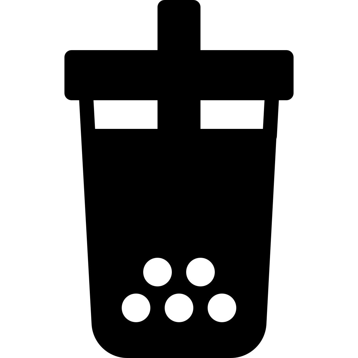 ios 17 filled style 珍珠奶茶  icon