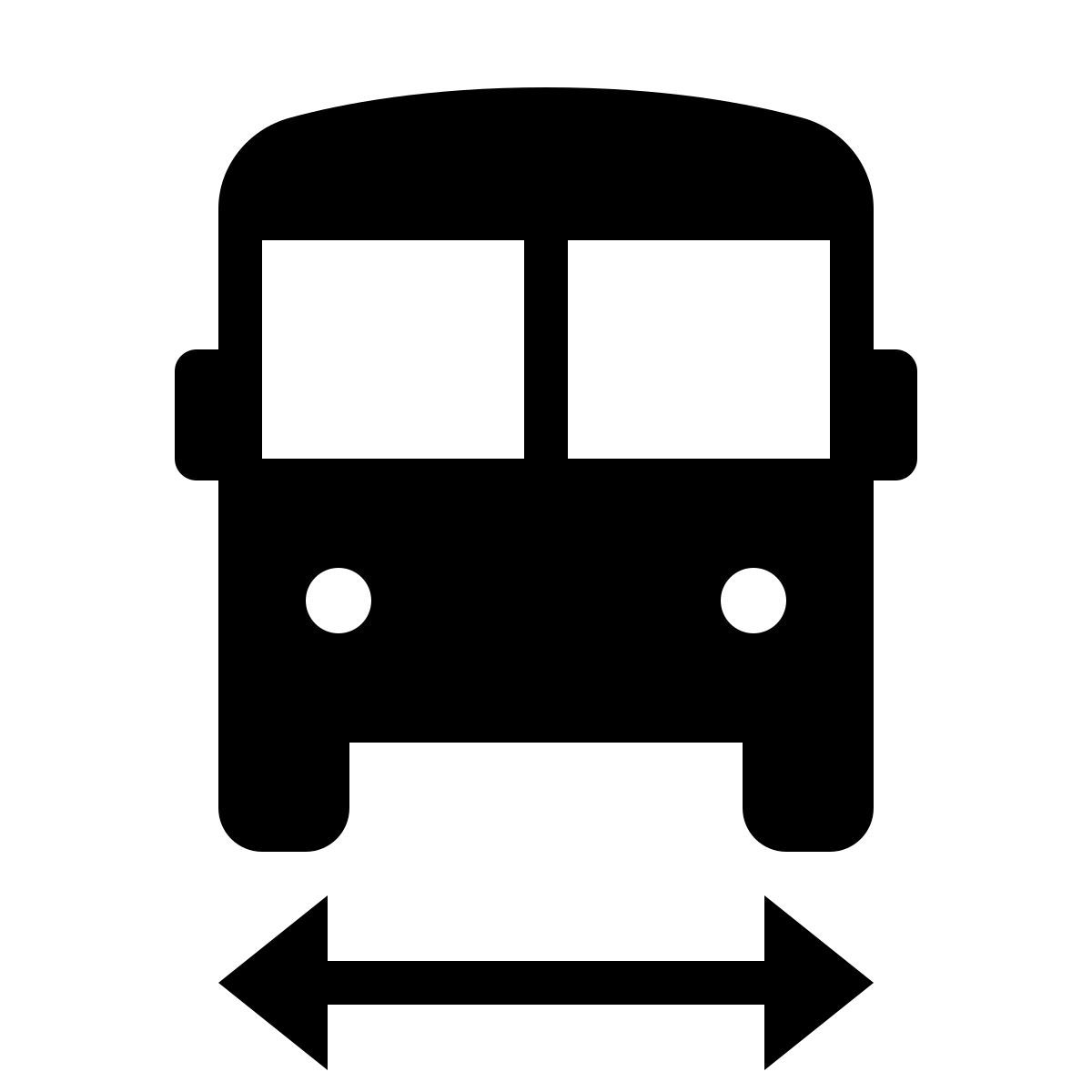 ios 17 filled style largura do ônibus icon