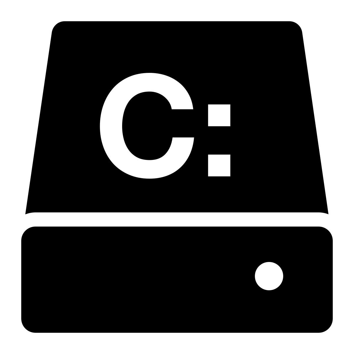 ios 17 filled style c驱动器 2 icon