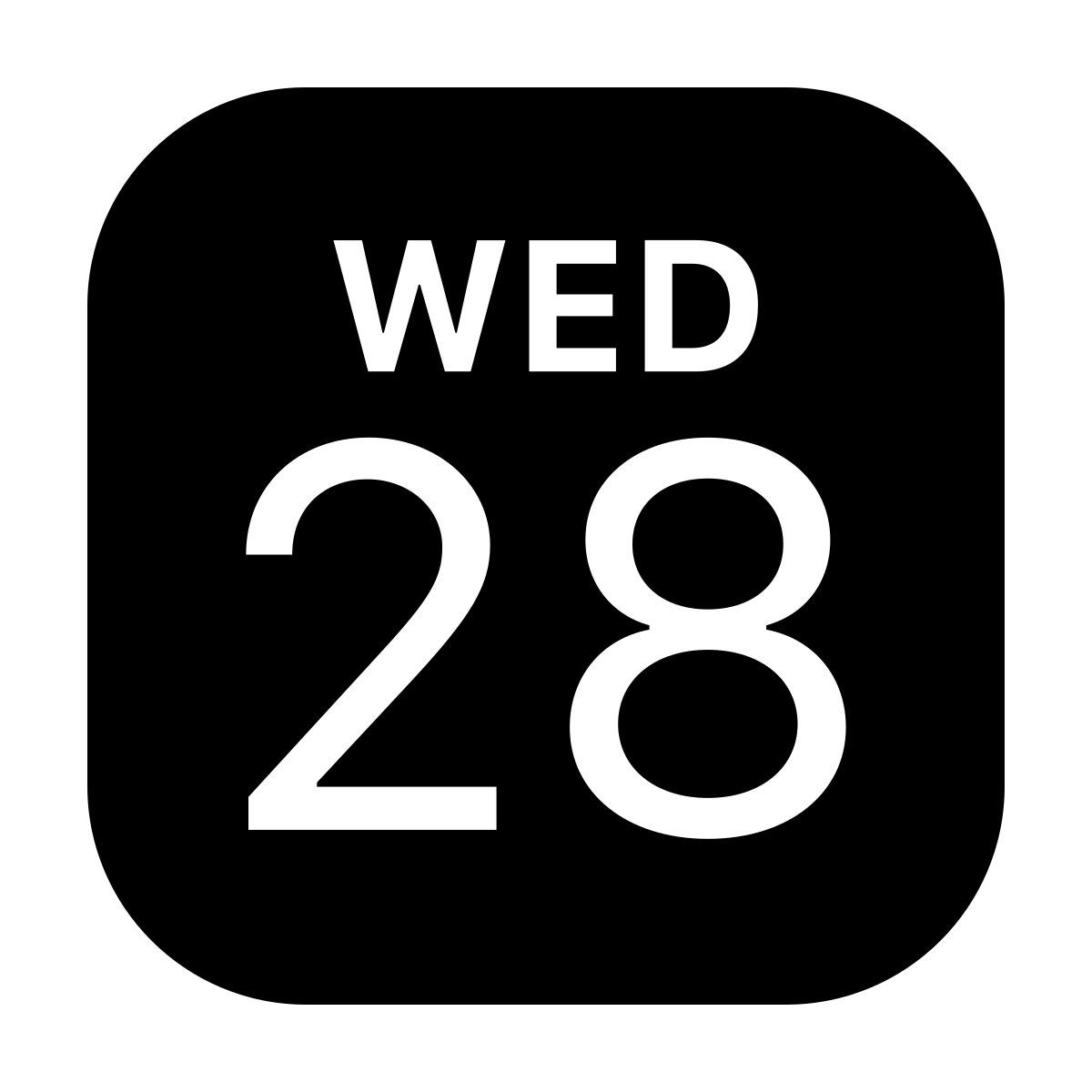 ios 17 filled style calendar app icon