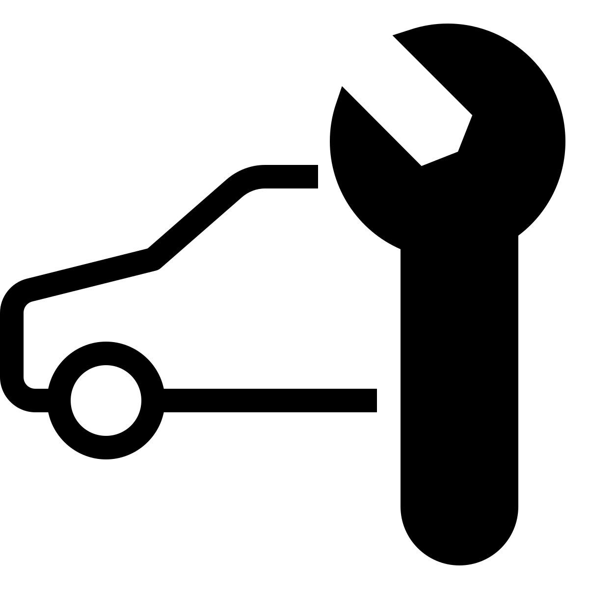 ios 17 filled style 汽车服务 icon