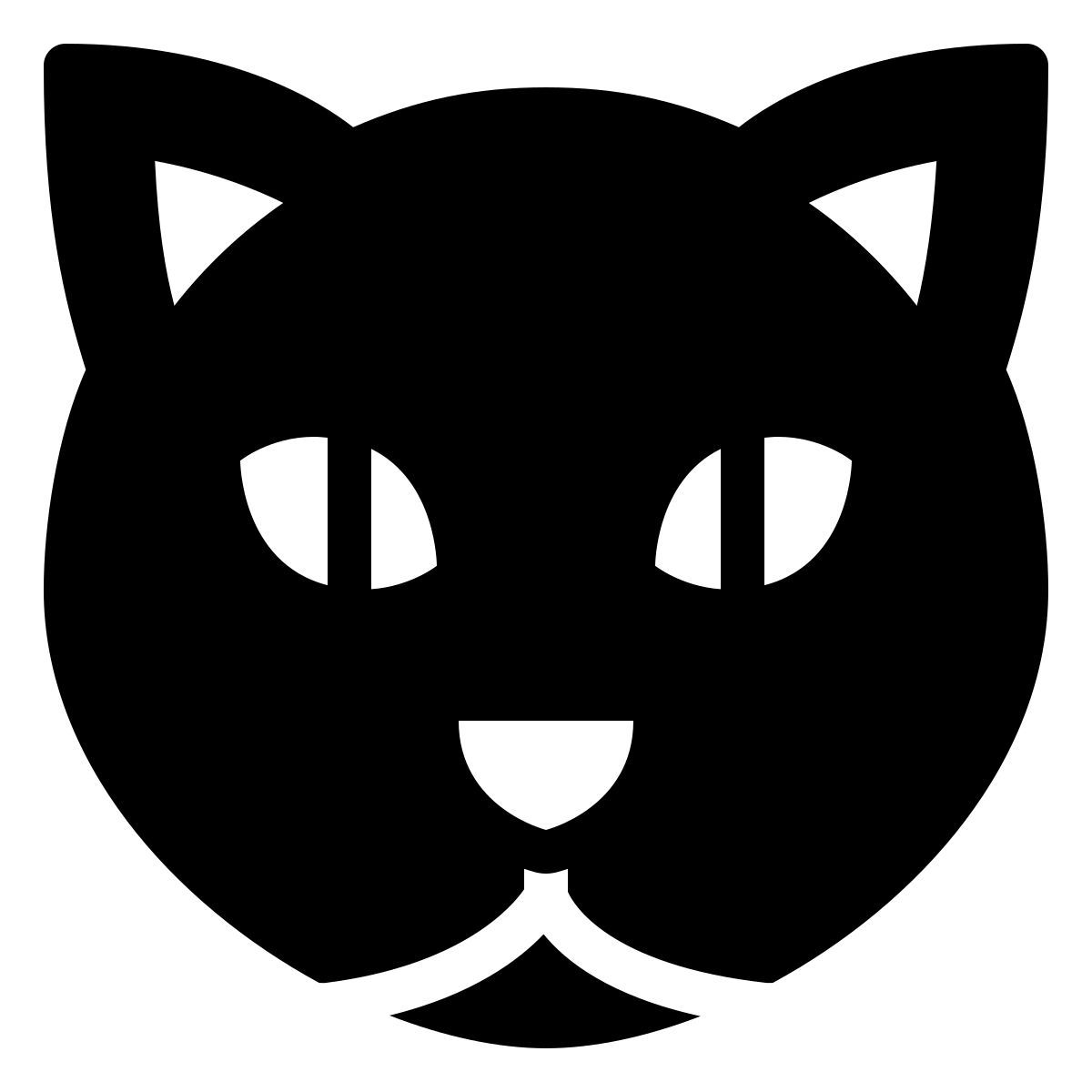 ios 17 filled style cat head icon