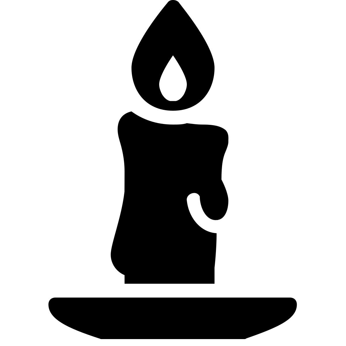 ios 17 filled style vela de navidad icon