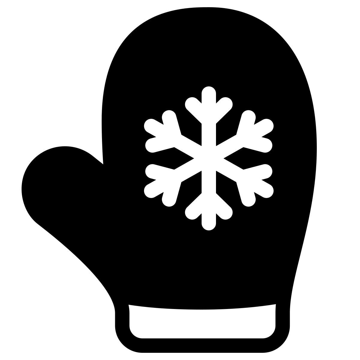 ios 17 filled style guante de navidad icon