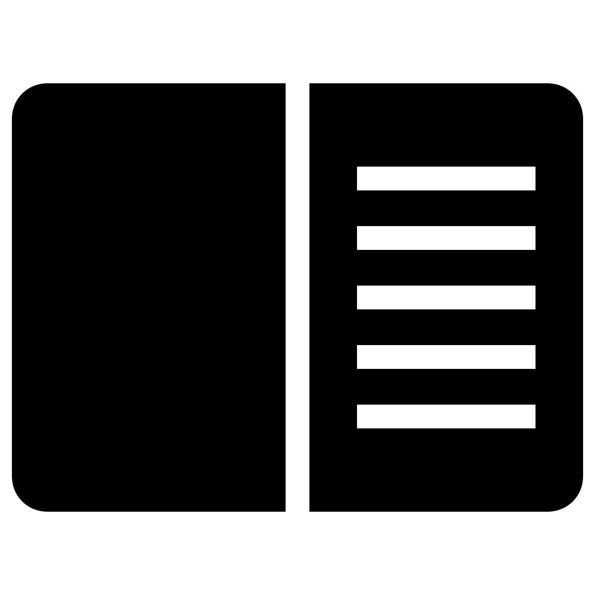 ios 17 filled style modo de lectura de chrome icon