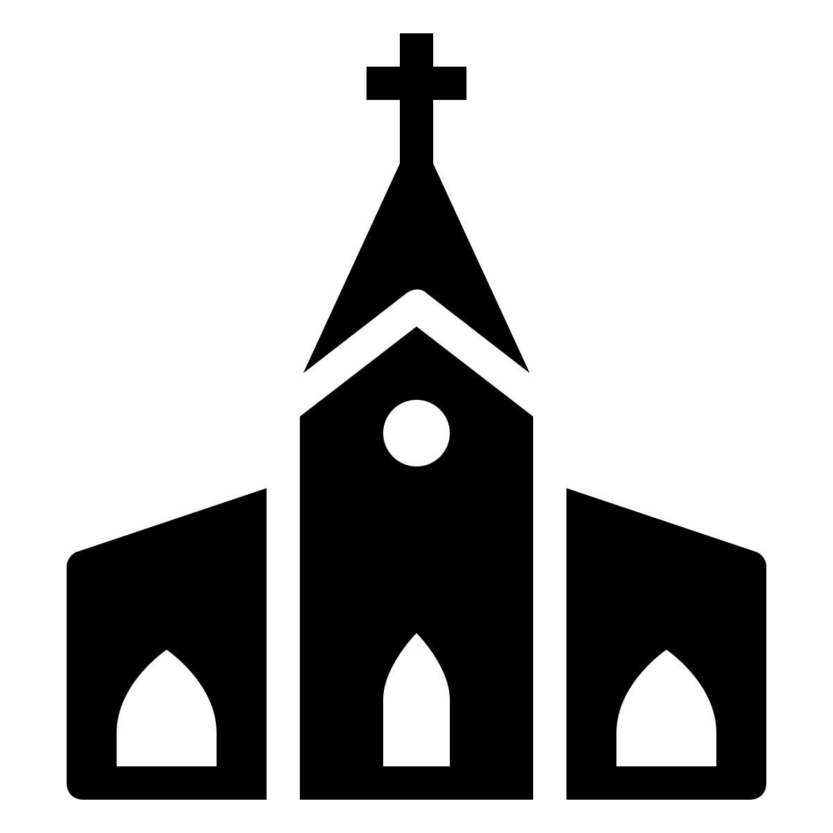 ios 17 filled style 教堂 icon