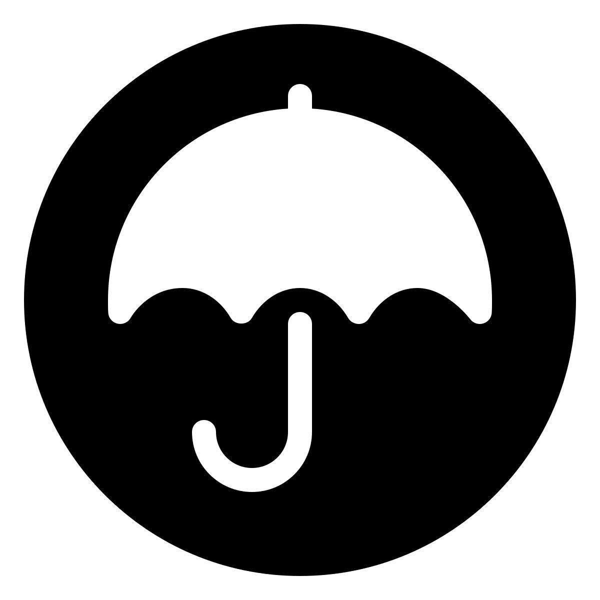 ios 17 filled style sombrilla icon