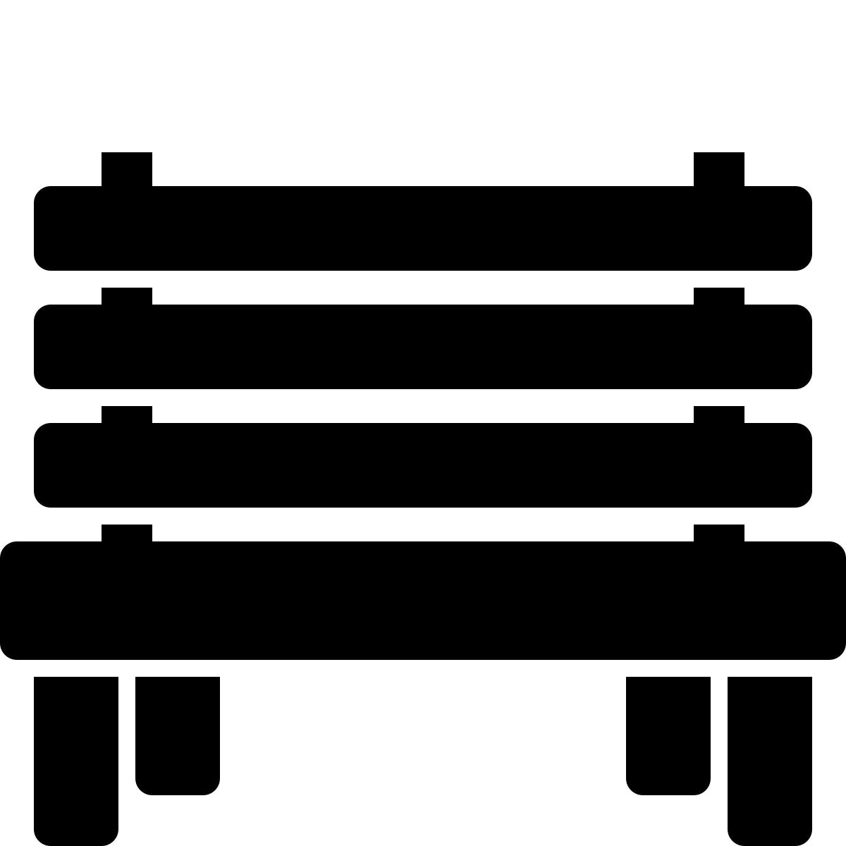 ios 17 filled style bench icon