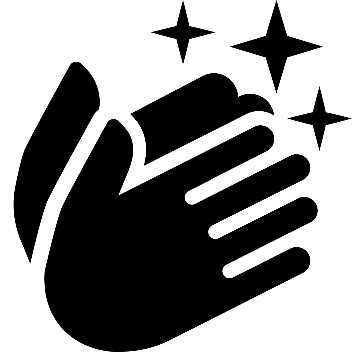 ios 17 filled style mains propres icon