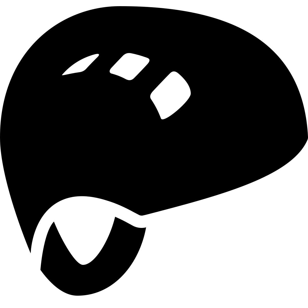 ios 17 filled style casco de escalada icon