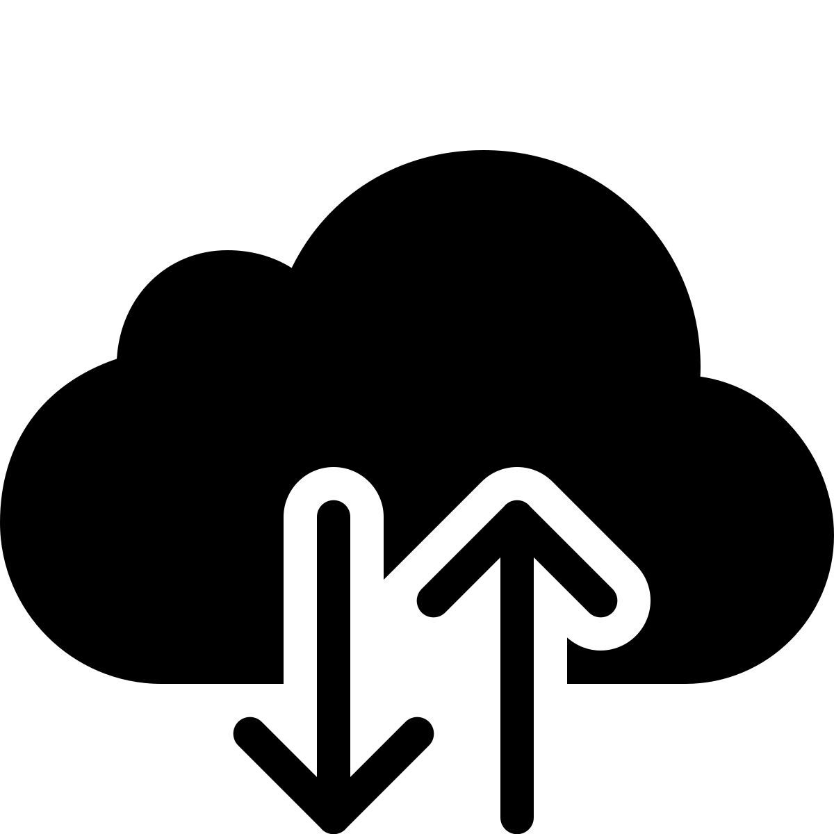 ios 17 filled style 클라우드 백업 복원 icon